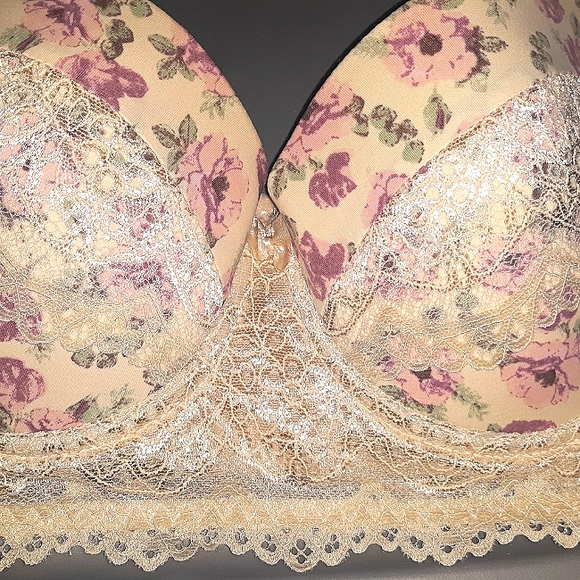 NWT☆RENE ROFE 34C Lacey Balconette Push-up Bra☆Beautiful - Picture 8 of 16